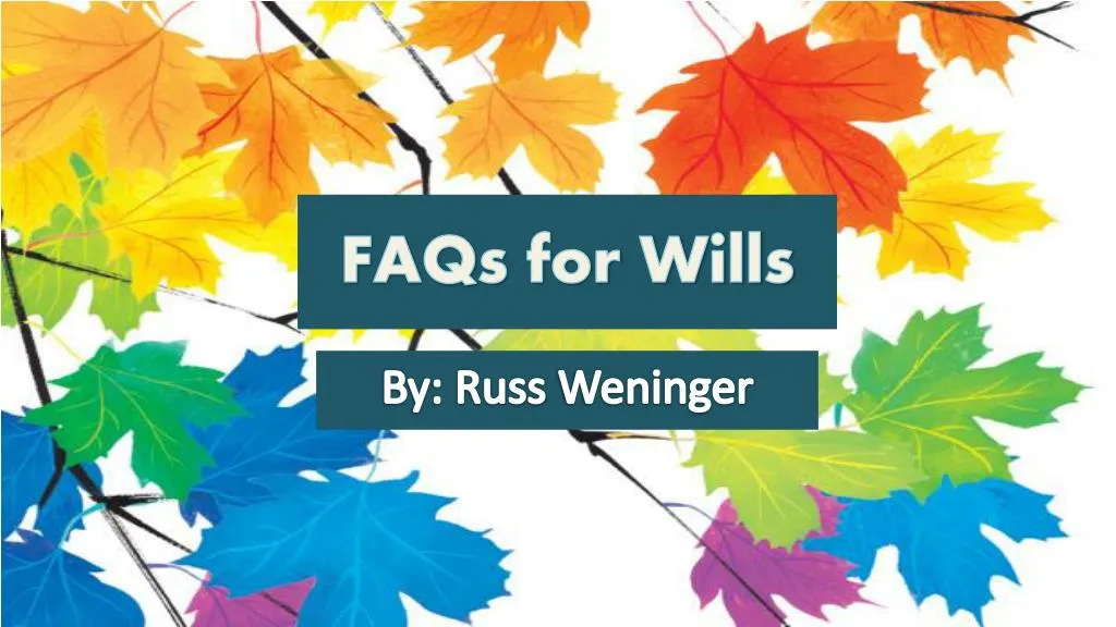 faqs for wills