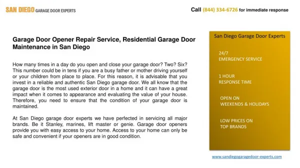 Garage Door Opener Repair Service, Residential Garage Door M