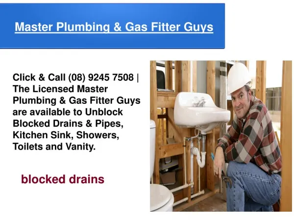 Master Plumbing & Gas Fitter Guys