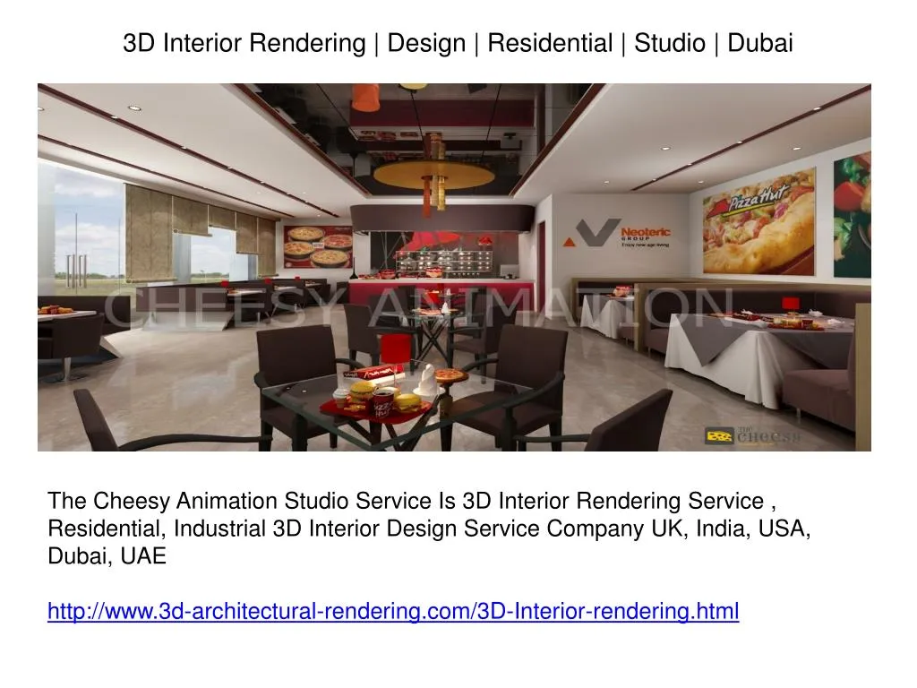 3d interior rendering design residential studio dubai