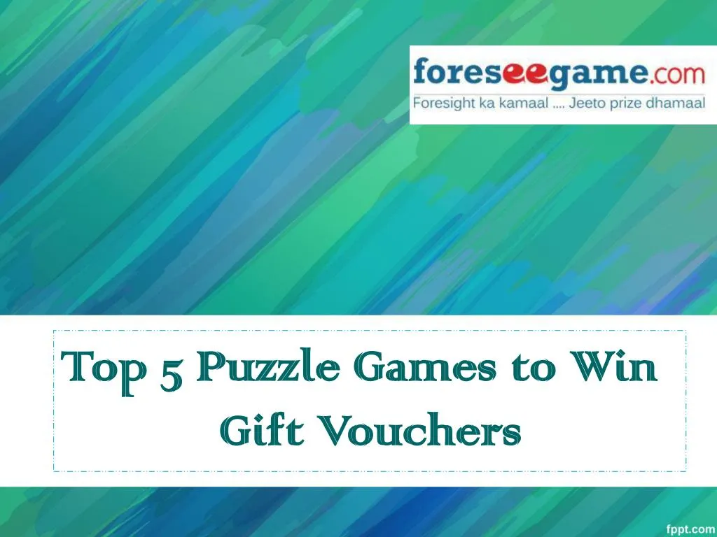 top 5 puzzle games to win gift vouchers