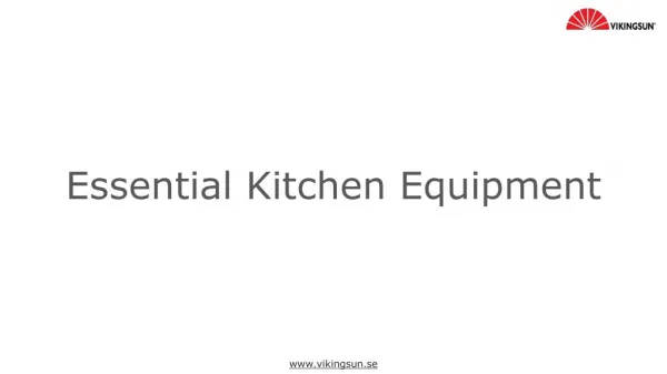 Essential Kitchen Equipments From Vikingsun