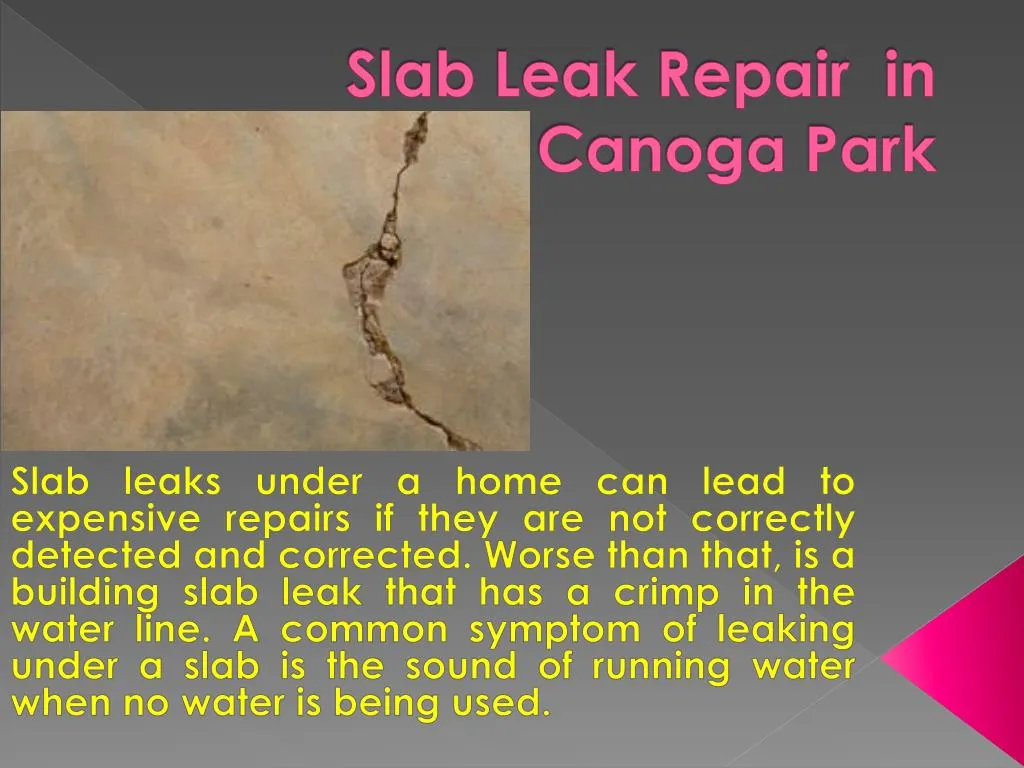 slab leak repair in canoga park