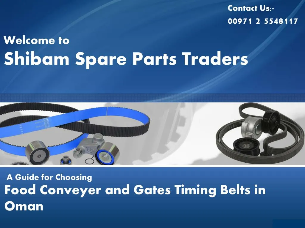 food conveyer and gates timing belts in oman