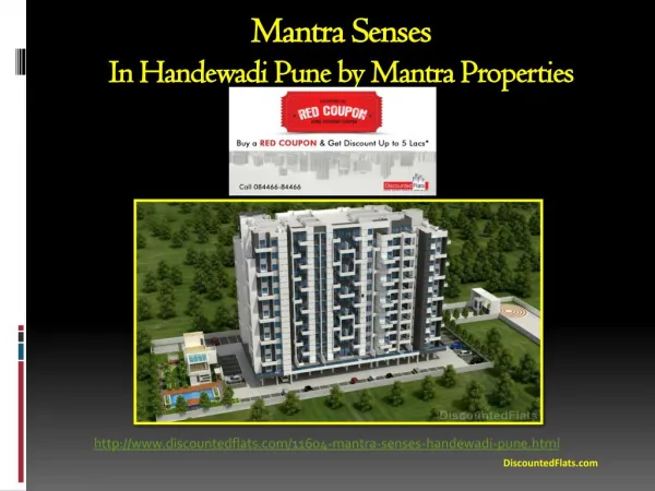 5 Lakh off on flats in Mantra Senses | Buy Red Coupon