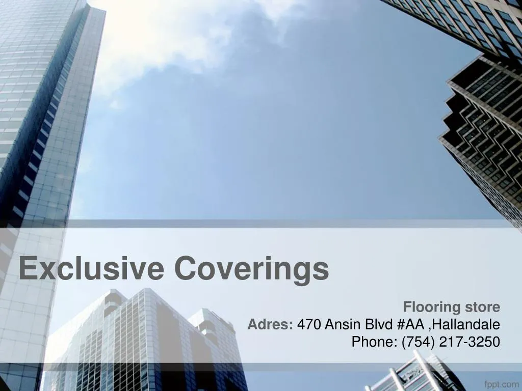 exclusive coverings