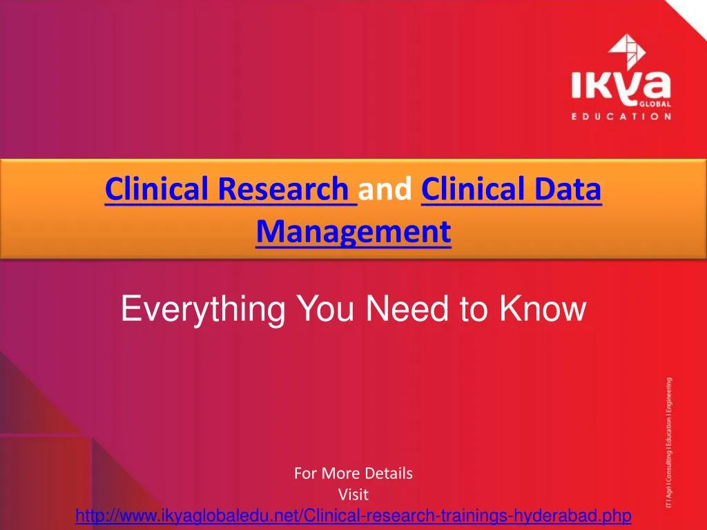 clinical research and clinical data management
