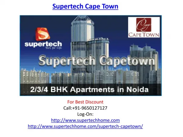 Supertech Cape Town Housing Project