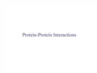 Protein-Protein Interactions - slide 1