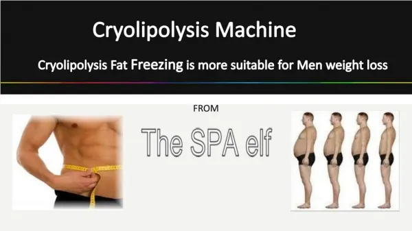 Cryolipolysis Fat Freezing Machine for Men weight loss
