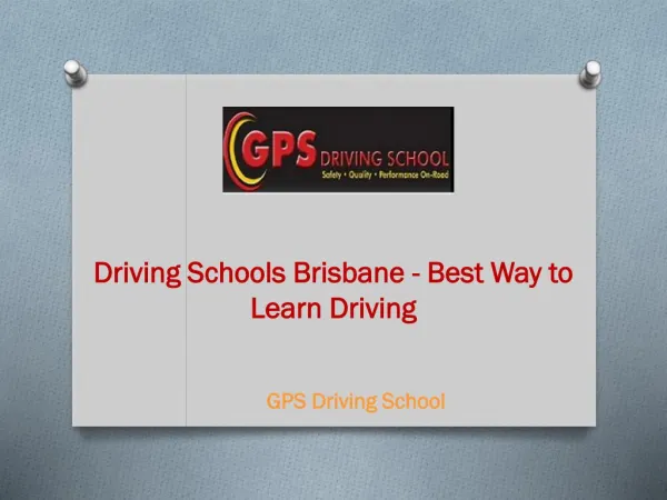 Driving Schools Brisbane - Best Way to Learn Driving