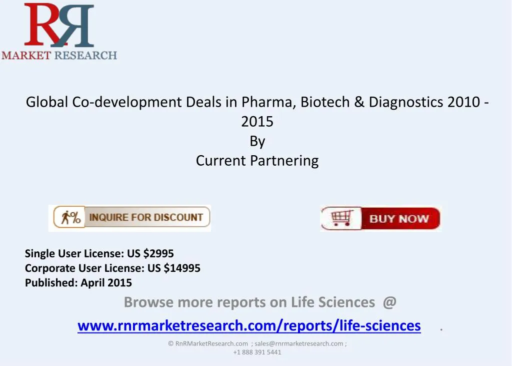 global co development deals in pharma biotech diagnostics 2010 2015 by current partnering