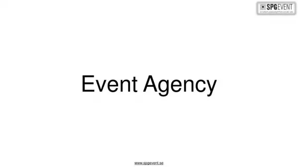 Event Agency in Sweden