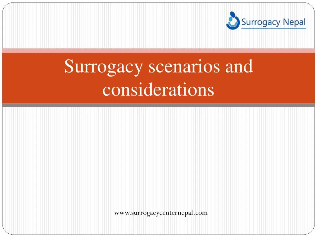 surrogacy scenarios and considerations
