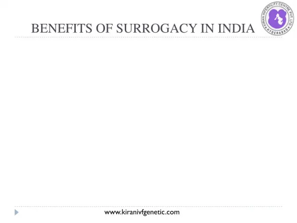 Benefits of Surrogacy in India