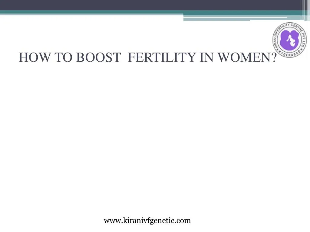 how to boost fertility in women