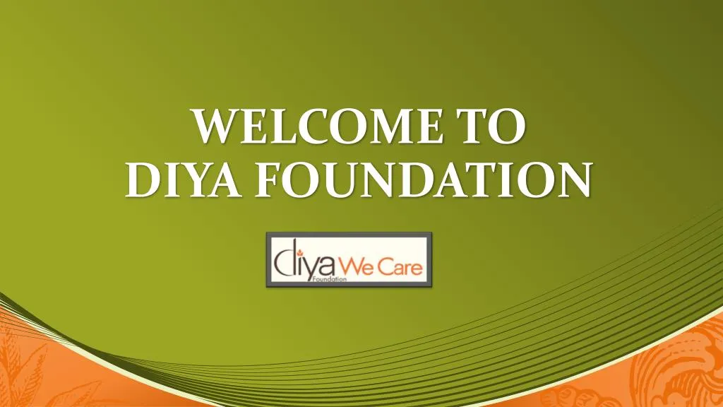 welcome to diya foundation