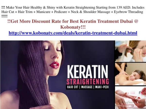 Make Your Hair more Shining with Keratin treatment Dubai!!