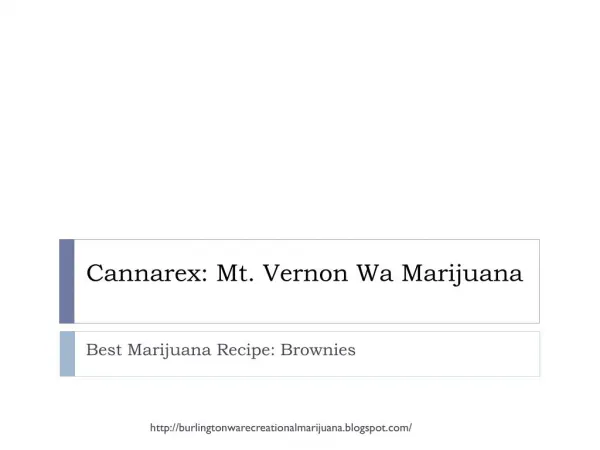 Best Marijuana Recipe: Brownies