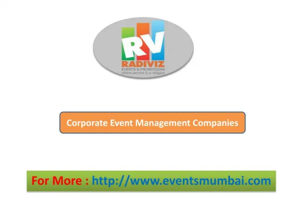 Corporate Event Management Companies