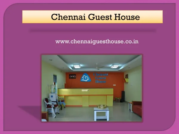 Budget Accommodation in Chennai