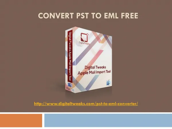 Free Outlook PST to EML Converter for Mac