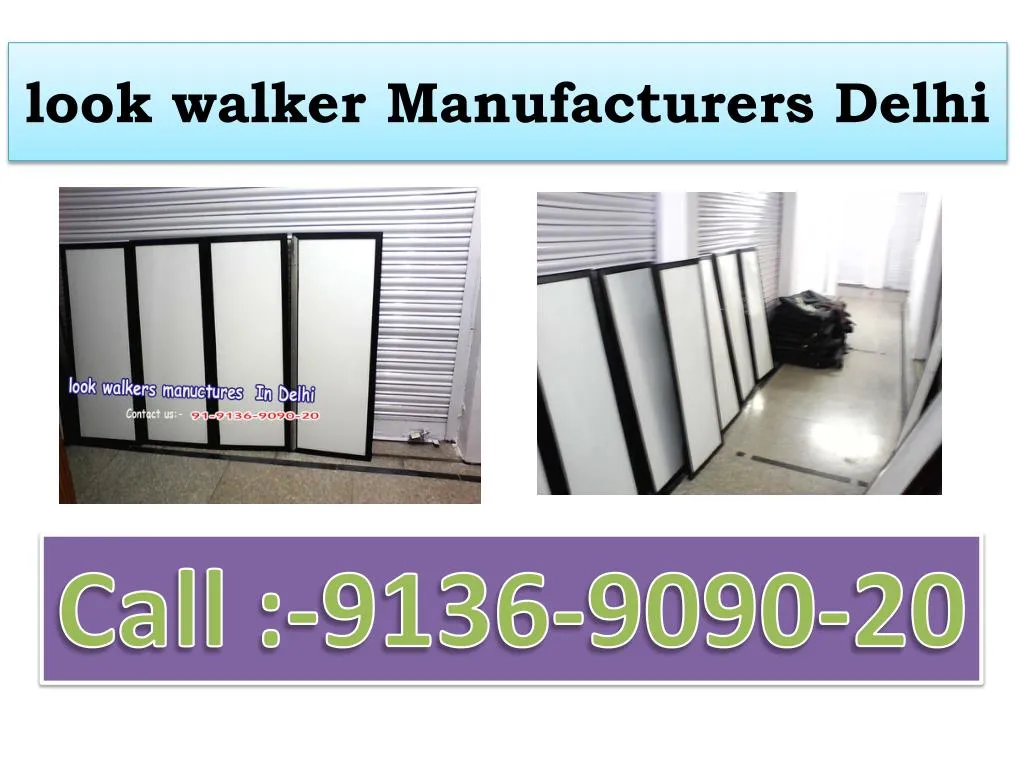 look walker manufacturers delhi