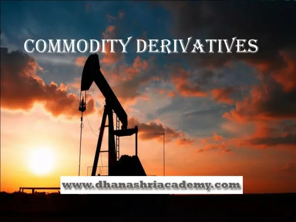 What is Commodity Future Contract?