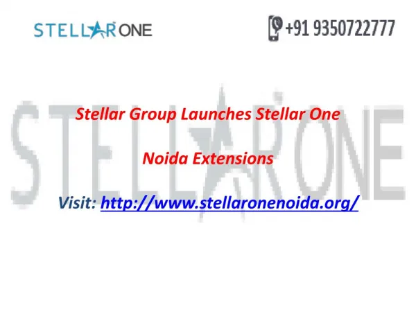 Stellar 1 Greater Noida West