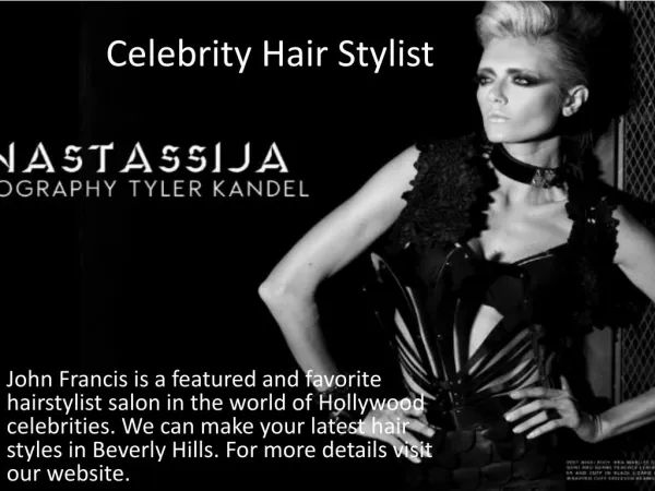 Celebrity Hair Stylist