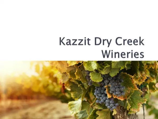 Kazzit Dry Creek Wineries