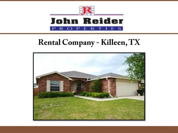 Rental Company- Killeen TX