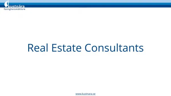 Kustnära Fastighetsmäklare - Real Estate Consultants