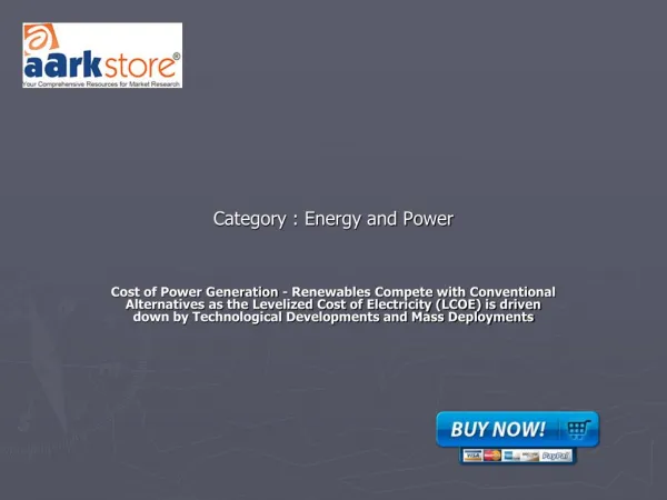 Cost of Power Generation
