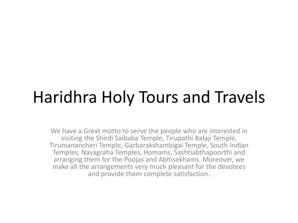 Navagraha temple tour package
