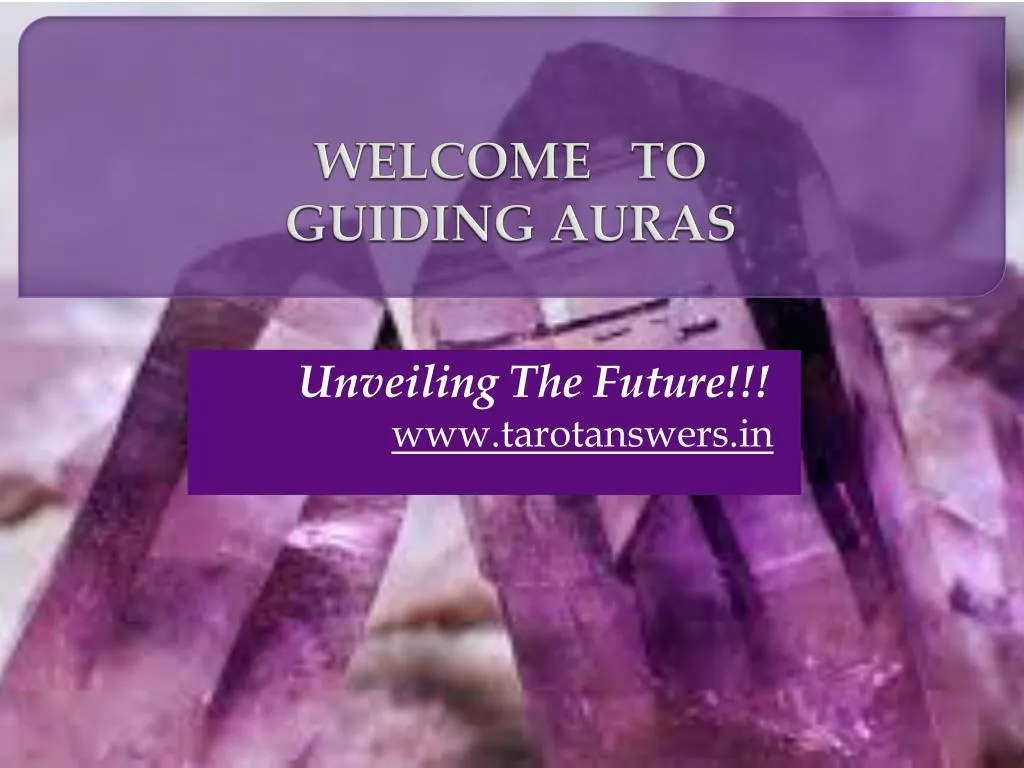 welcome to guiding auras