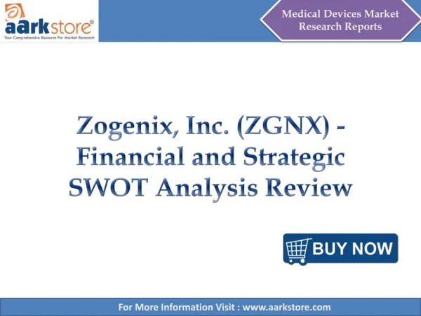 Aarkstore - Zogenix, Inc. (ZGNX) - Financial and Strategic