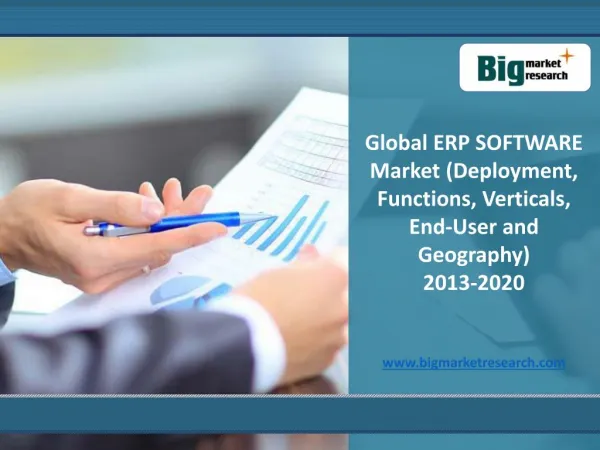 2013-2020 Global ERP Software Market Forecast,Analysis