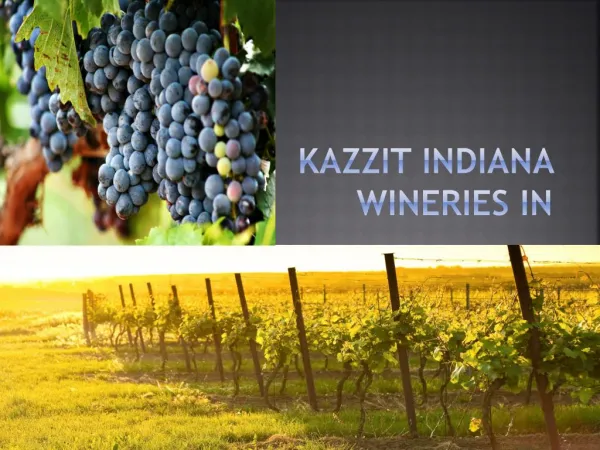 Kazzit Indiana Wineries IN