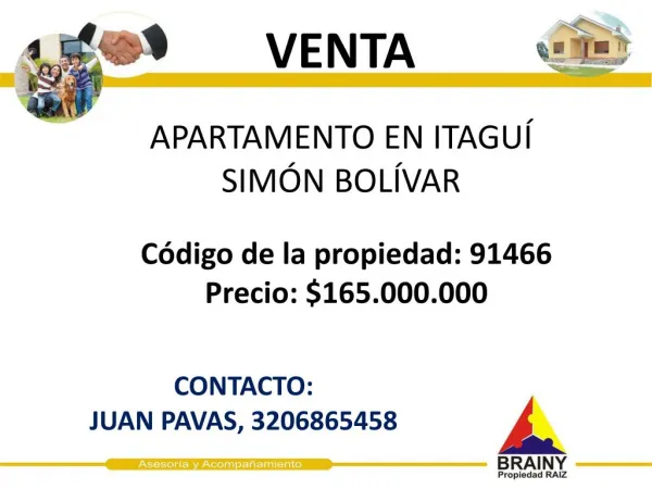 apartamento en itagu sim n bol var