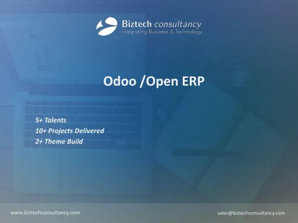 Odoo Brochure - Biztech Consultancy