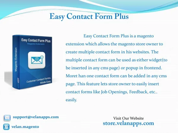 Easy Contact Form Plus