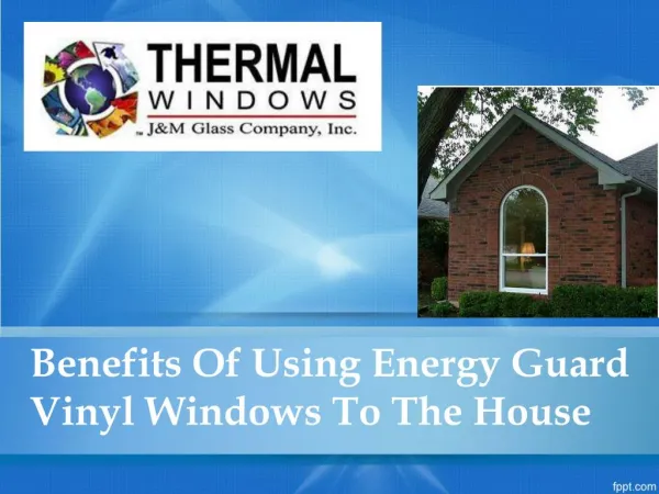 Benefits Of Using Energy Guard Vinyl Windows To The House