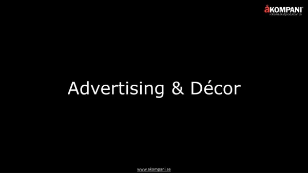Advertising & Decor