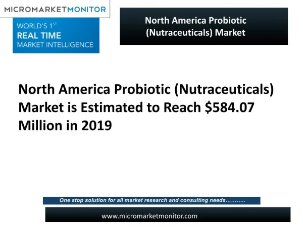 North America Probiotic (Nutraceuticals) Market