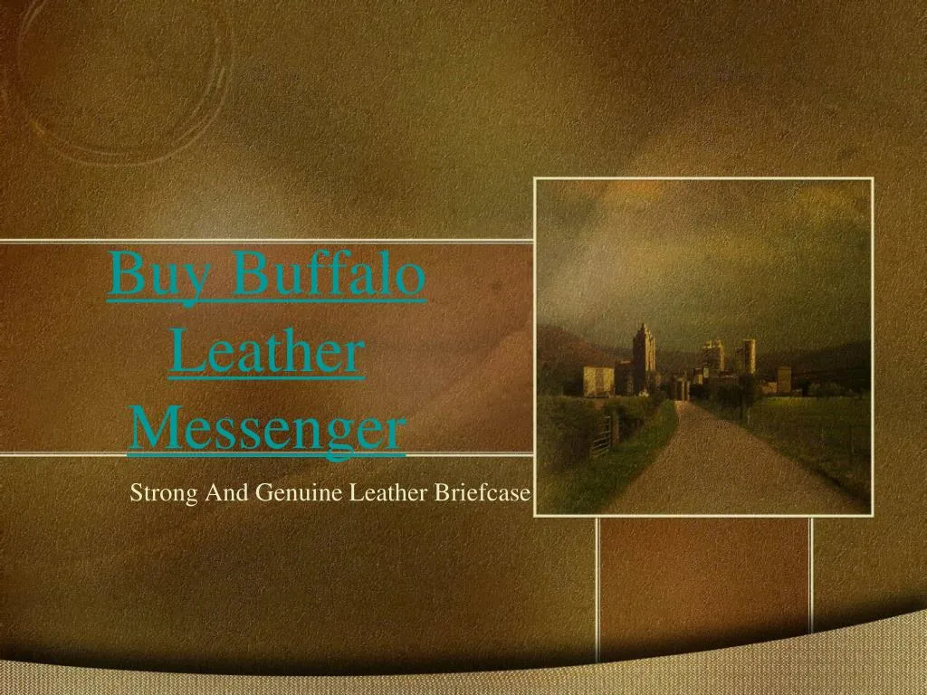 buy buffalo leather messenger