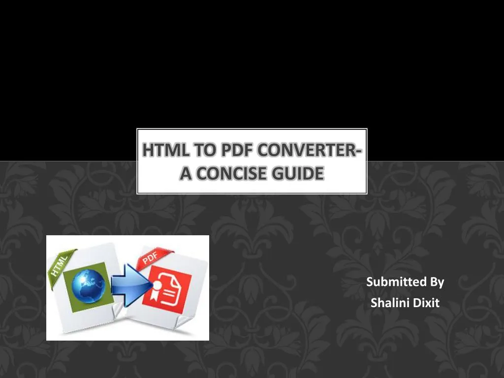 html to pdf converter a concise guide