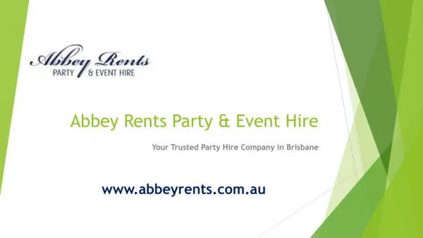 Abbey Rents Party & Event Hire