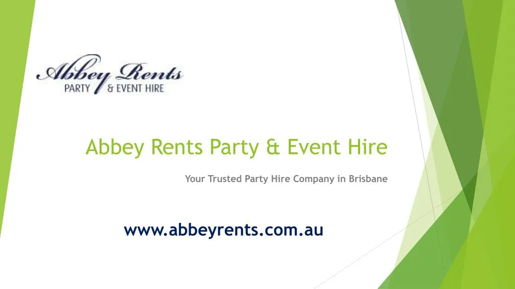 abbey rents party event hire
