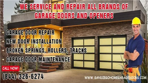 Residential Garage Door Installation & Repair Service, San D